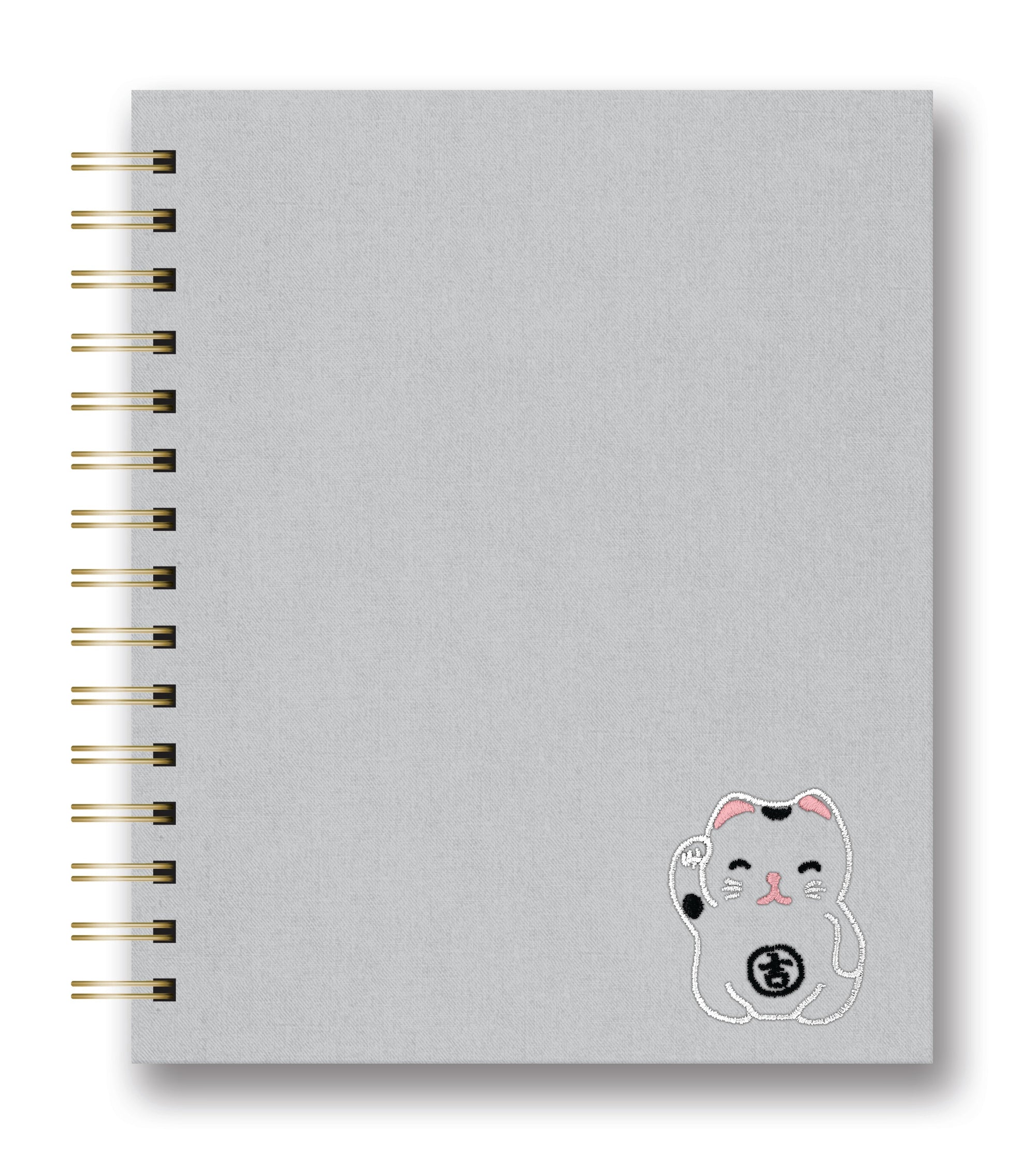 Good Juju Embroidered Tabbed Spiral Notebook