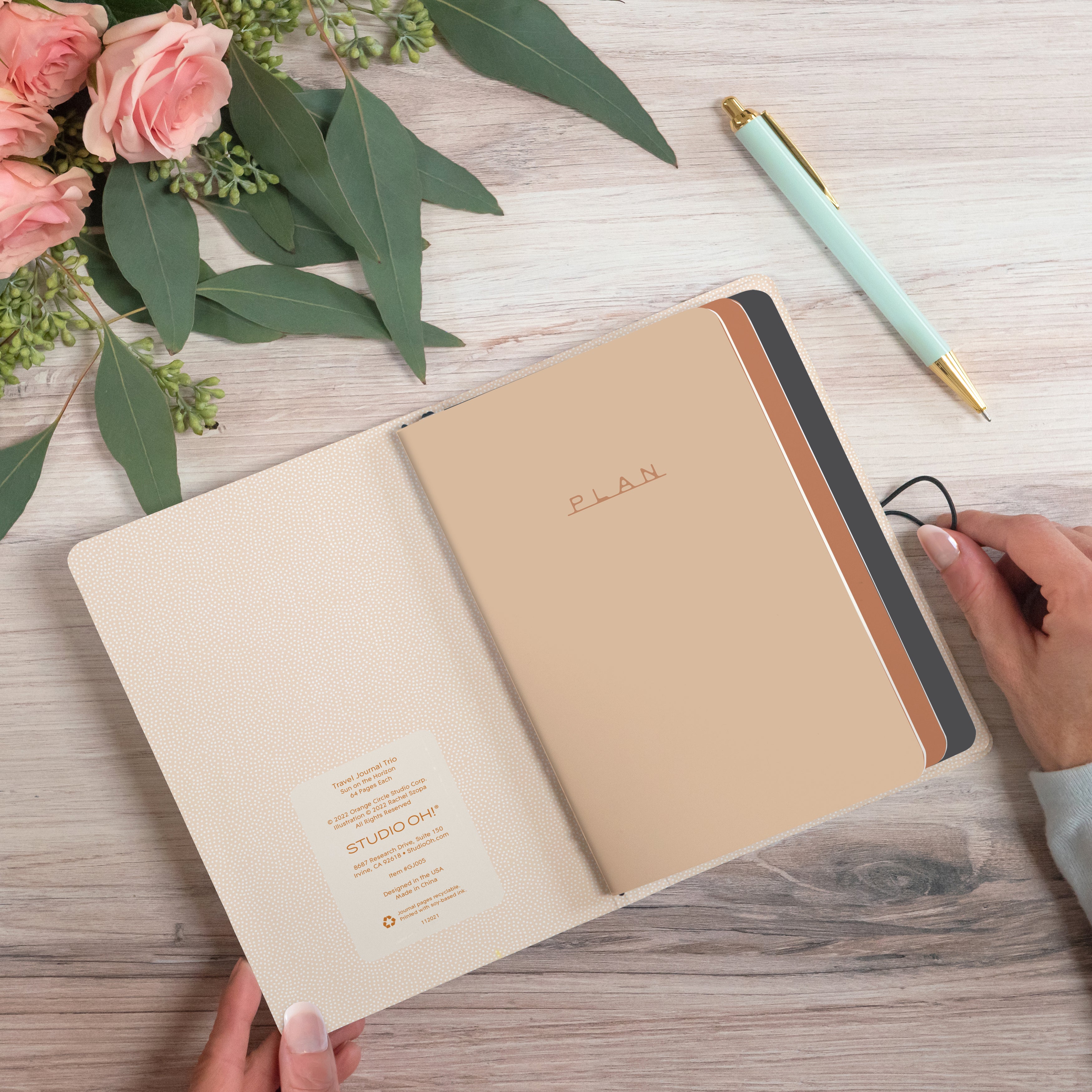 Sun on the Horizon Travel Journal Trio – Studio Oh!