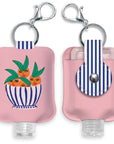 Sassy Oranges Hand-Sanitizer Holder with Travel Bottle