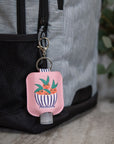 Sassy Oranges Hand-Sanitizer Holder with Travel Bottle