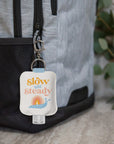 Slow and Steady Hand-Sanitizer Holder with Travel Bottle