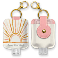 Sunny Skies Ahead Hand-Sanitizer Holder with Travel Bottle