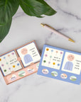 Dotted Palms Mini Note Card Set with Stickers