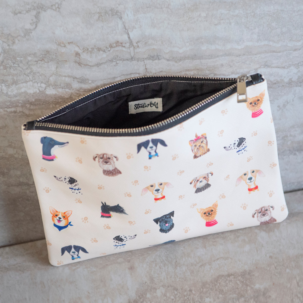 Doggone Cute Large Zippered Pouch – Studio Oh!