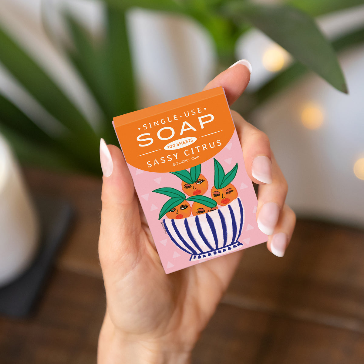 Sassy Citrus Single-Use Soap Sheets