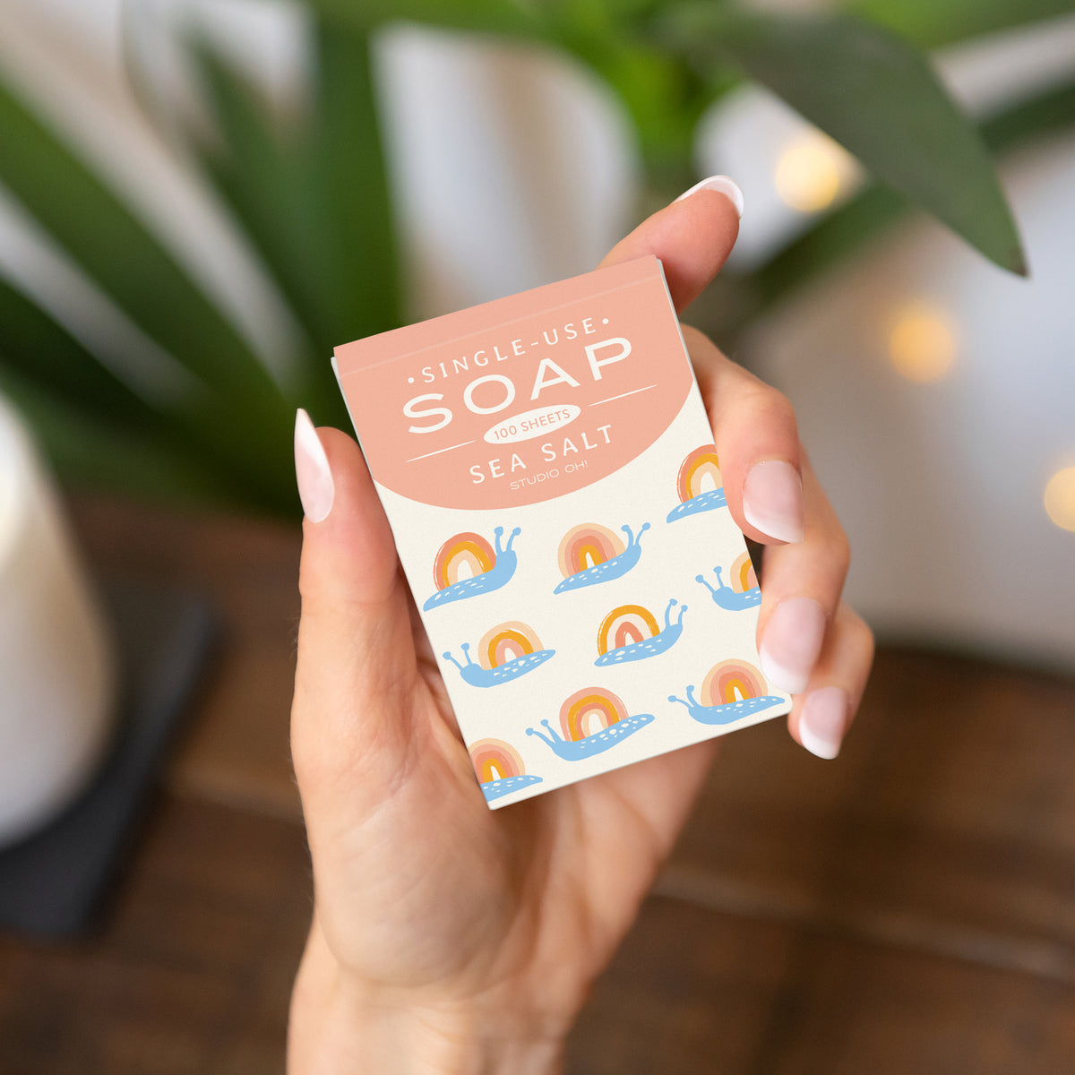 Rainbow Snails Single-Use Soap Sheets