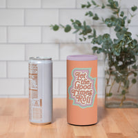 Let the Good Times Roll Insulated Stainless Steel Slim-Can Cooler