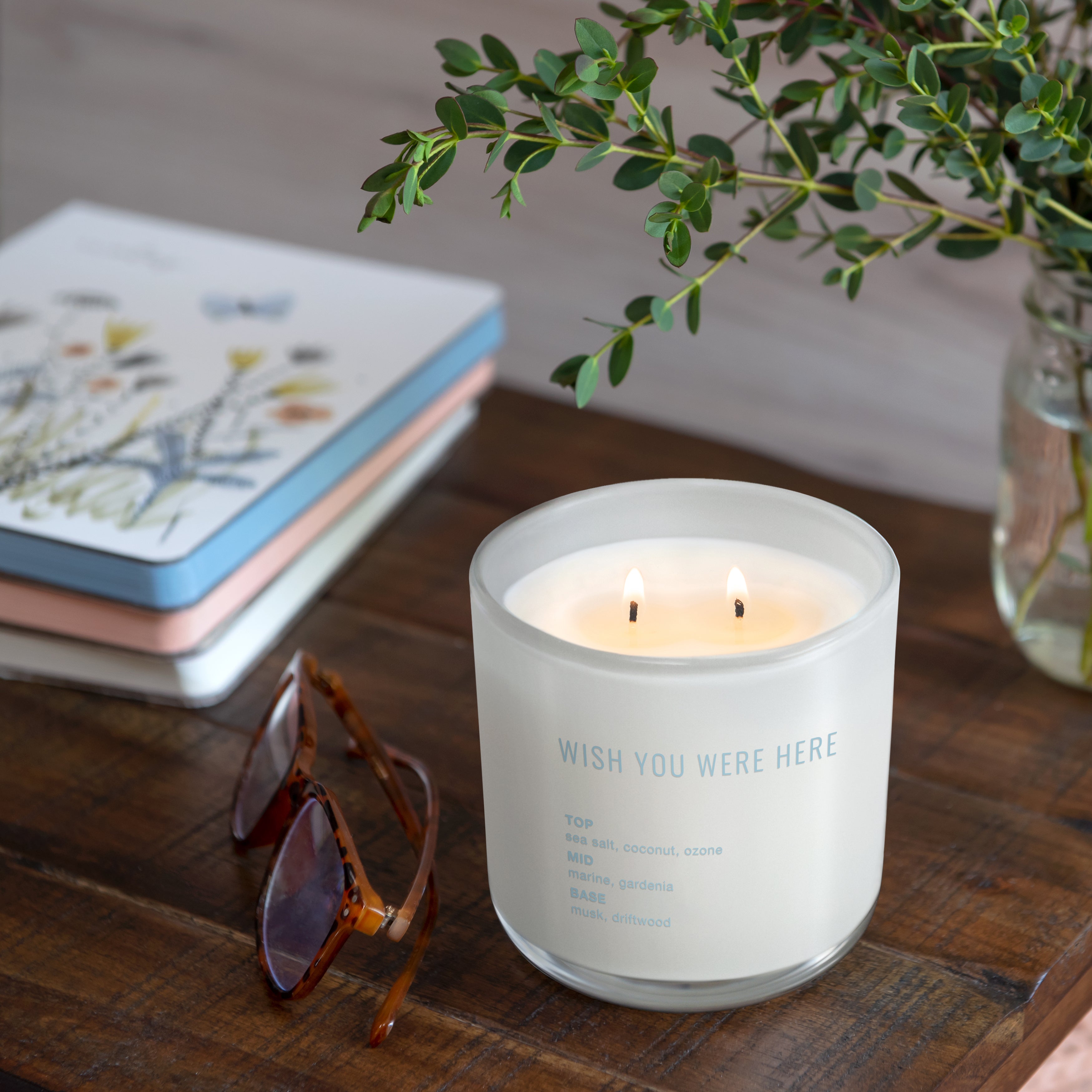 Wish You Were Here Double-Wick Signature Candle – Studio Oh!