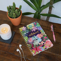 Succulent Paradise Medium Spiral Notebook
