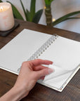 Hedgehog with Mushrooms Medium Spiral Notebook