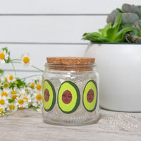 Avocadoze Spiral Hair Ties In Decorative Jar