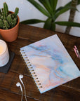 Swirled Marble Tabbed Spiral Notebook