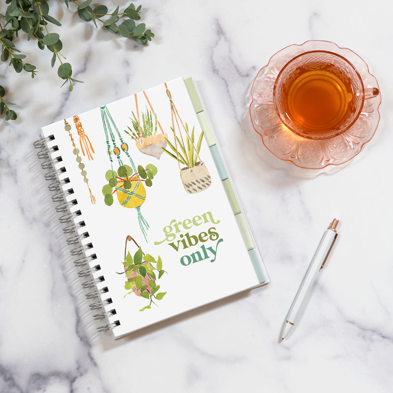 Green Vibes Only Edith Notebook