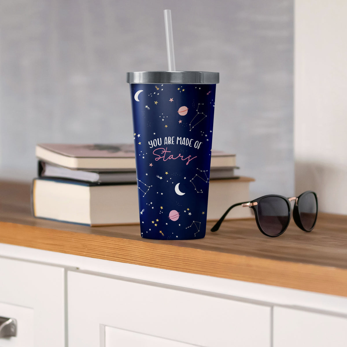 You Are Made of Stars Water Tumbler with Straw – Studio Oh!